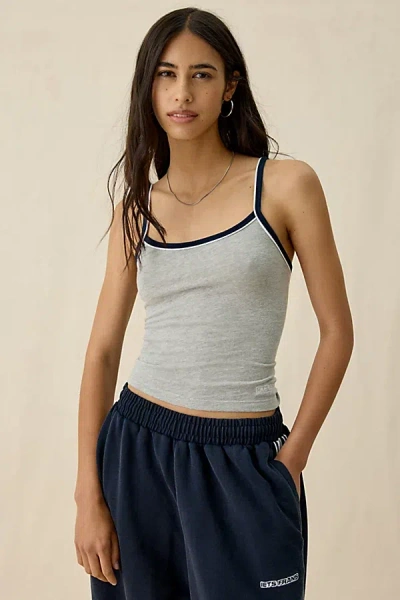 Iets Frans . … Nora Piped Cropped Cami In Light Grey, Women's At Urban Outfitters In Gray