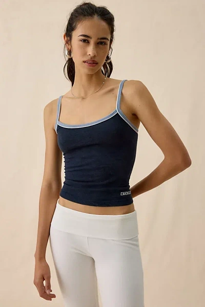 Iets Frans . … Nora Piped Cropped Cami In Navy, Women's At Urban Outfitters In Blue