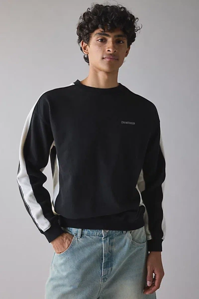 Iets Frans . … Paneled Crew Neck Sweatshirt In Black, Men's At Urban Outfitters
