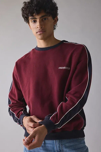Iets Frans . … Paneled Crew Neck Sweatshirt In Red, Men's At Urban Outfitters