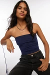 Iets Frans . … Seamless Bandeau Tube Top In Navy At Urban Outfitters