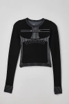 Iets Frans . … Seamless Tie-back Long Sleeve Top In Black At Urban Outfitters In Black