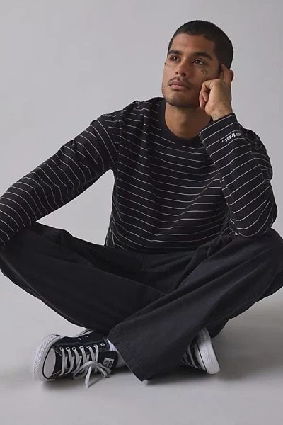 Iets Frans . … Striped Long Sleeve Tee In Black, Men's At Urban Outfitters