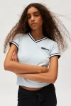 Iets Frans . … Taped V-neck Baby Tee In Sky At Urban Outfitters In Sky