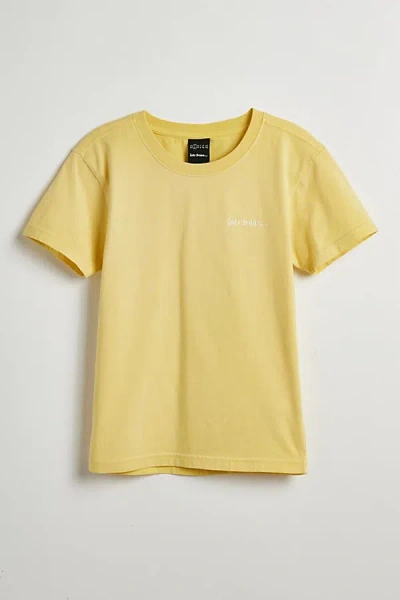 Iets Frans . … Washed Baby Tee In Yellow At Urban Outfitters