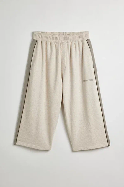 Iets Frans . .. Wide Leg Paneled Cropped Track Pant In Cream At Urban Outfitters In Cream