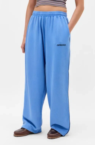 Iets Frans If Harri Wide Leg Pants In Blue