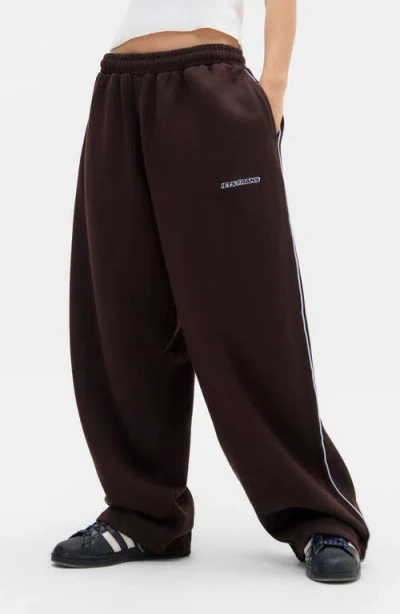 Iets Frans If Harri Wide Leg Pants In Brown