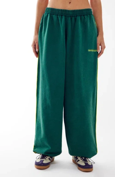 Iets Frans If Harri Wide Leg Pants In Forest Green
