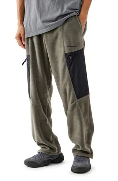Iets Frans If Mixed Media Panelled Sweatpants In Charcoal
