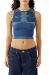 Iets Frans Lara Crop Tank In Blue