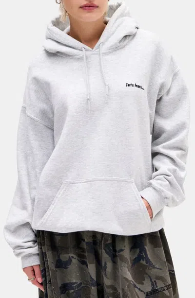 Iets Frans Logo Hoodie In Gray