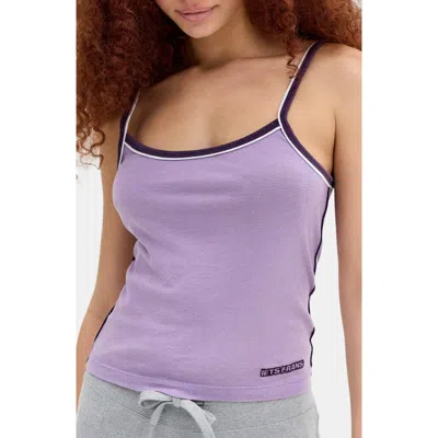 Iets Frans Nora Cotton Cami In Purple