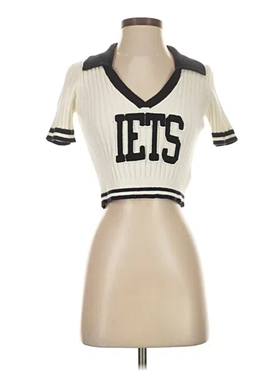 Pre-owned Iets Frans Pullover Sweater In White