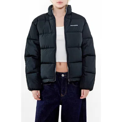 Iets Frans Reny Reversible Puffer Coat In Black