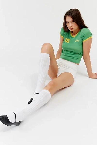 Iets Frans .slouch Crew Sock In White