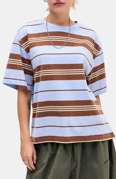 Iets Frans Stripe Short Sleeve Cotton T-shirt In Blue