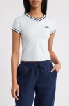 Iets Frans Taped V-neck Baby Tee