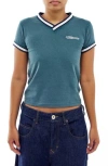 Iets Frans Taped V-neck Baby Tee