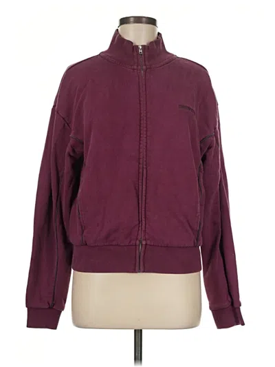 Pre-owned Iets Frans Track Jacket In Burgundy