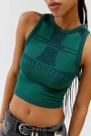 Iets Frans . … Seamless Crop Tank Top In Green At Urban Outfitters