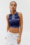 Iets Frans . … Seamless Crop Tank Top In Navy At Urban Outfitters
