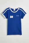 Iets Frans . Soccer Ringer Baby Tee In Blue At Urban Outfitters