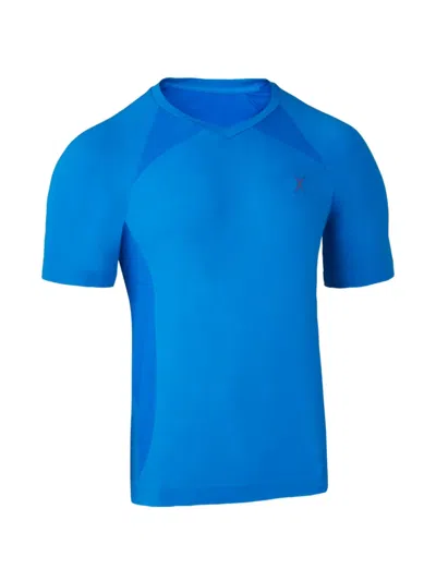 I-exe Panelled-design Raglan-sleeve T-shirt In Blue