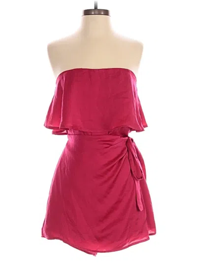 Pre-owned If By Sea Romper In Burgundy