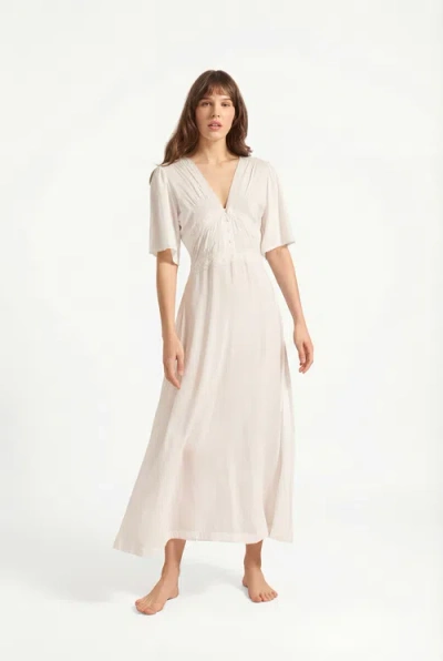 If Only If Luisa Nightdress In White