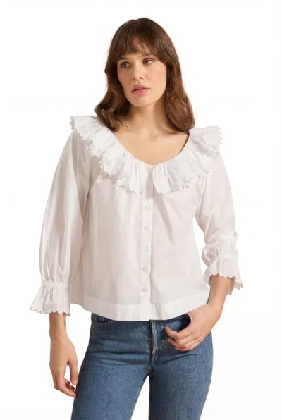 If Only If Pandora Blouse In Neutral