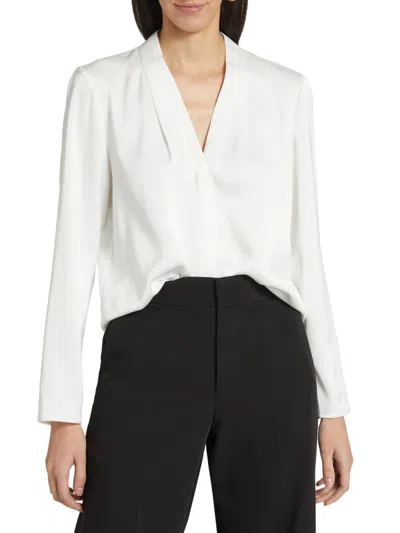 If Only Studio Women's Betsy Long-sleeve Blouse In Ivory