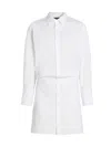 IF ONLY STUDIO WOMEN'S COTTON-BLEND TUCKED SHIRTDRESS