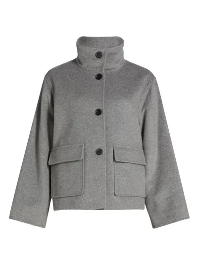 If Only Studio Women's Double-faced Wool Jacket In Gray