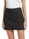 If Only Studio Women's Lynn Metallic Tweed Miniskirt In Tweed