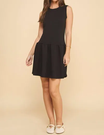 If She Loves Abby Drop Waist Dress In Black