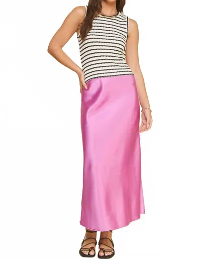 If She Loves Women's Aniston Slip Skirt In Orchid In Pink