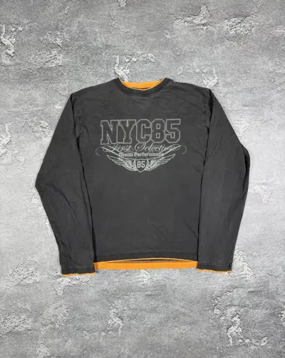 Pre-owned If Six Was Nine 2000s  Faded Long Sleeve Size Streetwear Y2k In Blue