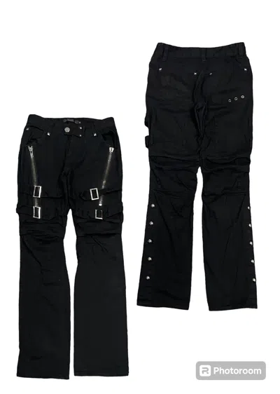 Pre-owned If Six Was Nine 2000s Sexpot Revenge Bondage Pant Design In Black