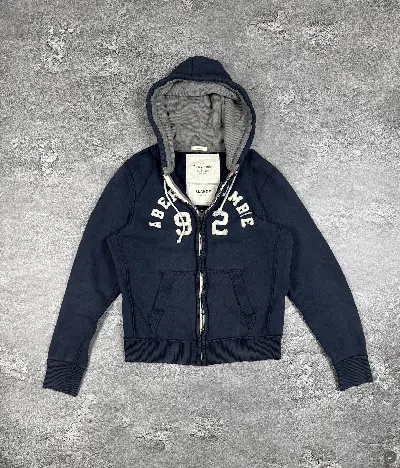Pre-owned If Six Was Nine Abercrombie Fitch Navy Oversized Hoodie Size Xl Streetwear In Blue