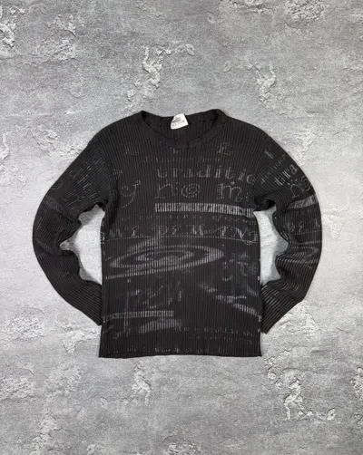 Pre-owned If Six Was Nine Avant Garde Knitted Sweater Gothic Size M In Black