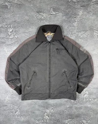 Pre-owned If Six Was Nine Billabong Surfcore 2000s Jacket Size L Y2k Retro Streetwear In Gray