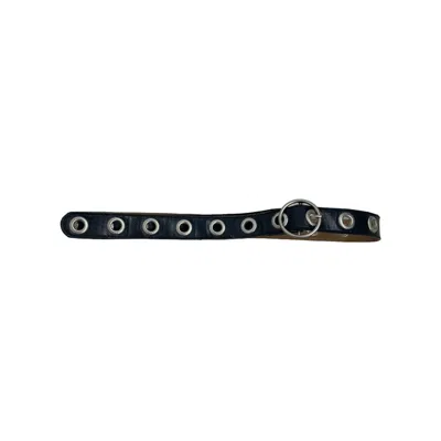 Pre-owned If Six Was Nine Black Single Hooked Belt Punk Goth Style
