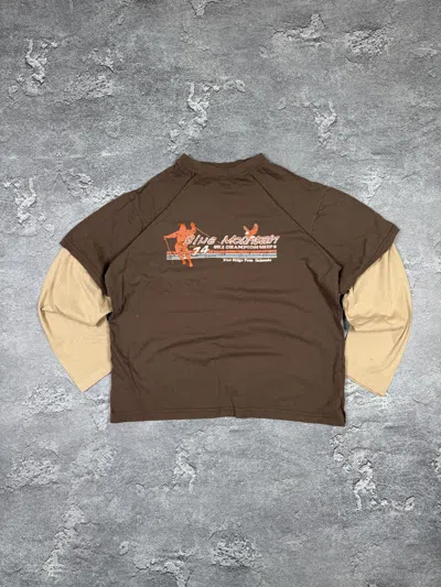 Pre-owned If Six Was Nine Brown Long Sleeve Sweatshirt Y2k Stay Size L