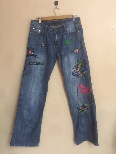 Pre-owned If Six Was Nine Distressed Denim Women Pandora Style By Japanese In Multi