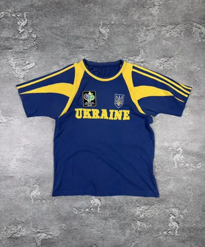 Pre-owned If Six Was Nine Fifa World Cup Germany 2006 Ukraine Jersey T-shirt In Blue