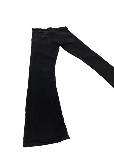 Pre-owned If Six Was Nine Flare Jeans Lgb Lazy Wolf Stretch High Rise 29 In Black