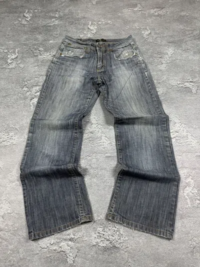 Pre-owned If Six Was Nine Flared Bootcut Jeans Size 32 Y2k Streetwear In Blue