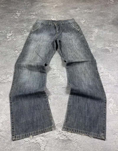 Pre-owned If Six Was Nine Flared Bootcut Straight Leg Jeans 2000s Y2k In Blue