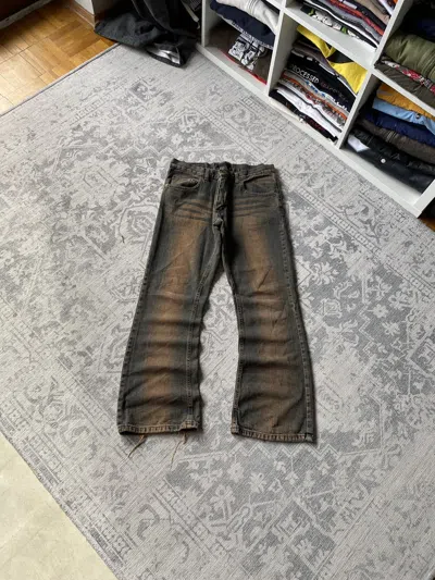 Pre-owned If Six Was Nine Flared Hysteric Glamour Lgb  Denim Jeans Y2k In Brown